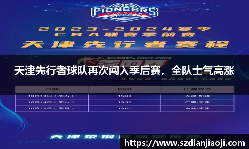 天津先行者球队再次闯入季后赛，全队士气高涨